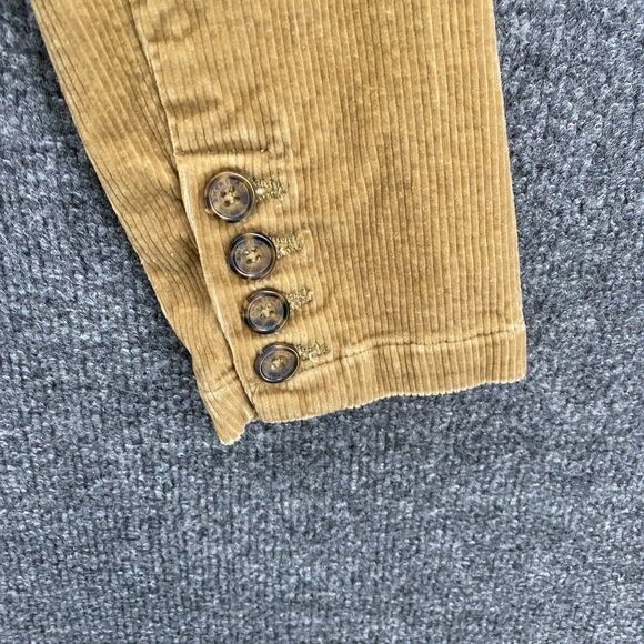 American Eagle Corduroy Jacket Womens M Tan Button Up Vintage 90s Western Barn - Picture 3 of 12